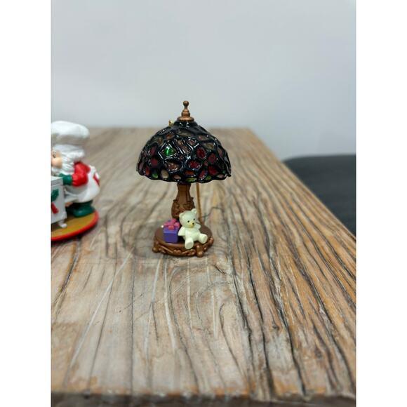 Vintage Rennoc Christmas Santa Lamp Ornaments Set of Three 90s - Picture 6 of 8